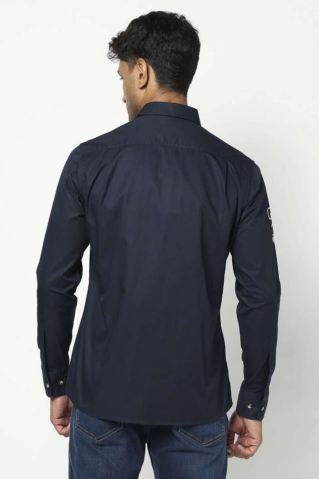 Solid-Cotton-Super-Slim-Fit-Men-s-Casual-Wear-Shirt