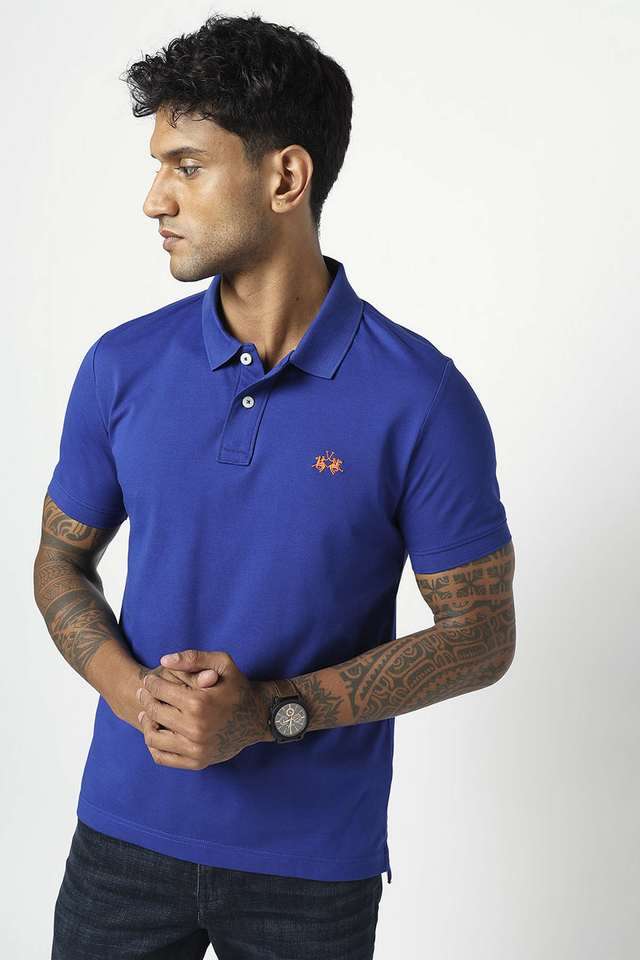 Solid-Cotton-Polo-Men-s-T-Shirt