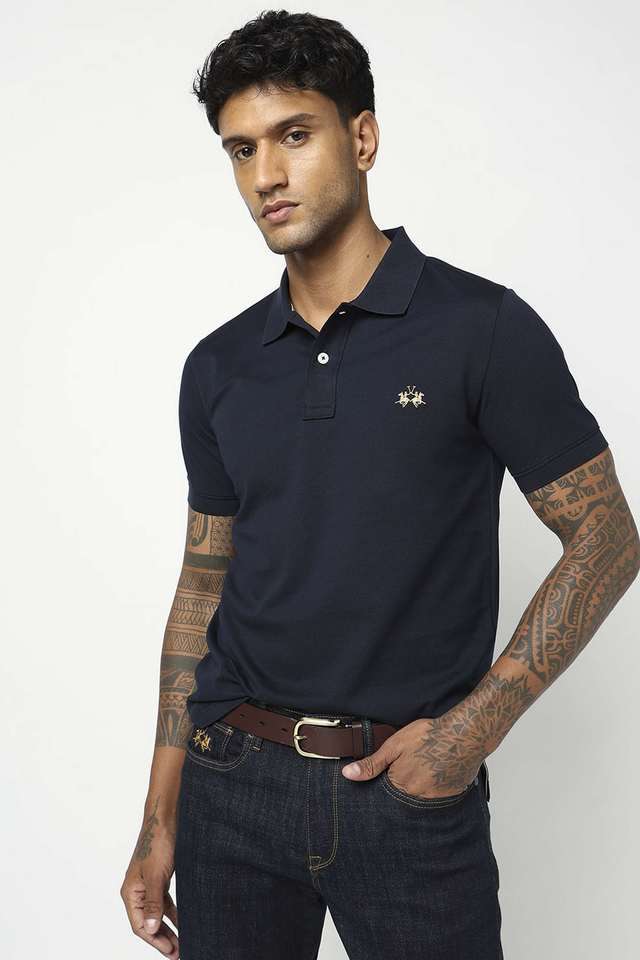 Solid-Cotton-Polo-Men-s-T-Shirt