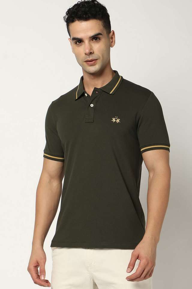 Solid-Cotton-Polo-Men-s-T-Shirt