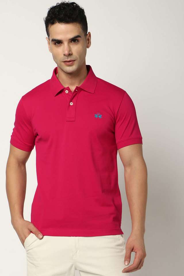 Solid-Cotton-Polo-Men-s-T-Shirt