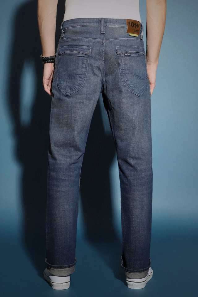Light-Wash-Cotton-Straight-Fit-Men-s-Jeans
