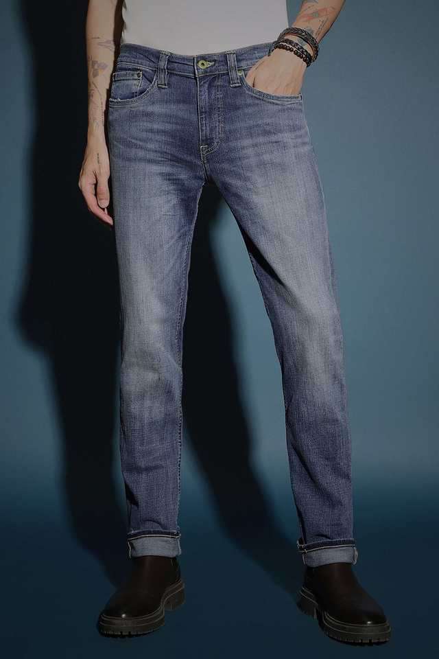 Light-Wash-Cotton-Slim-Fit-Men-s-Jeans
