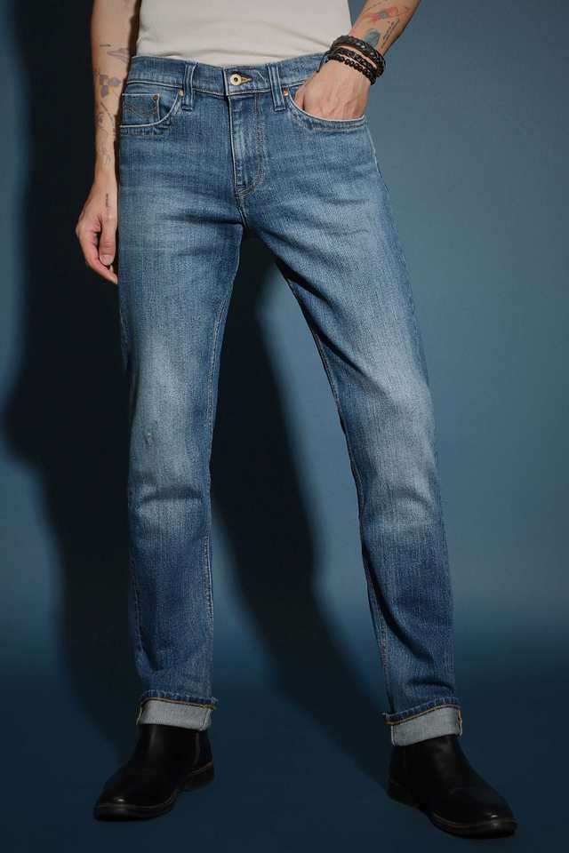 Light-Wash-Cotton-Slim-Fit-Men-s-Jeans