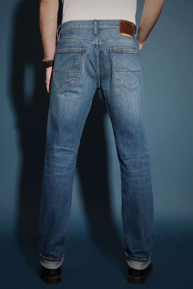 Light-Wash-Cotton-Slim-Fit-Men-s-Jeans