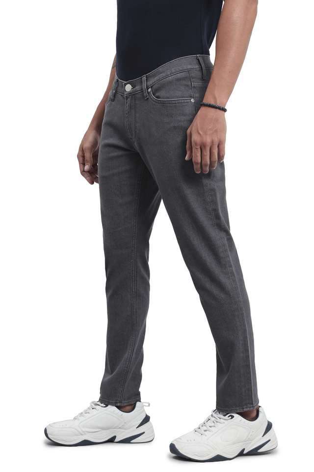 Light-Wash-Polyester-Skinny-Fit-Men-s-Jeans