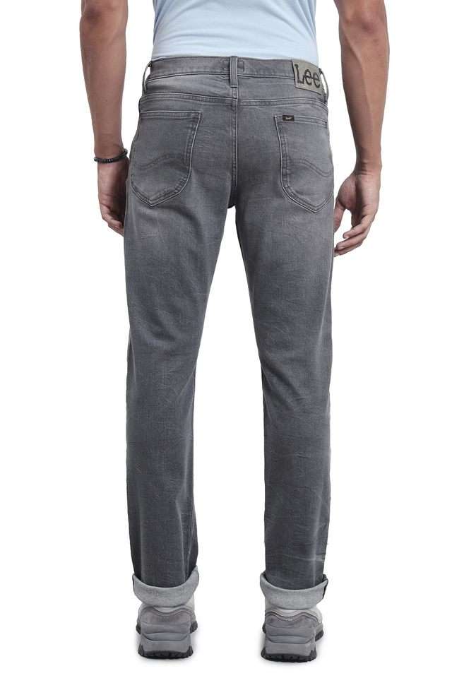 Light-Wash-Blended-Fabric-Straight-Fit-Men-s-Jeans