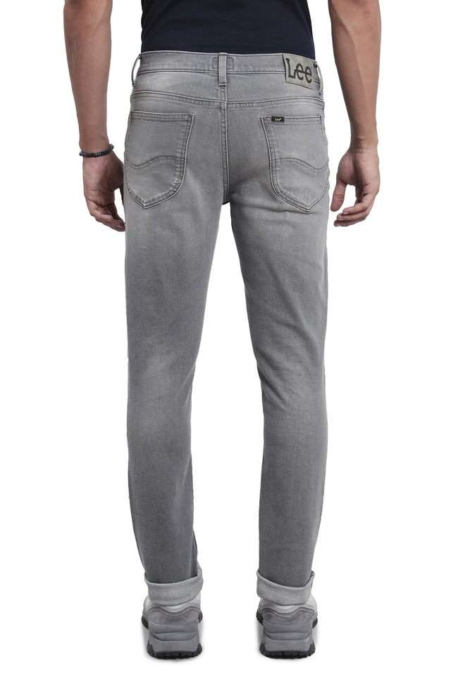 Light-Wash-Blended-Fabric-Skinny-Fit-Men-s-Jeans