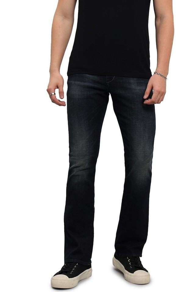 Light-Wash-Blended-Fabric-Regular-Fit-Men-s-Jeans