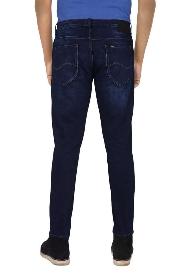 Light-Wash-Blended-Fabric-Skinny-Fit-Men-s-Jeans