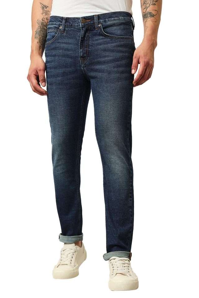 Light-Wash-Cotton-Blend-Slim-Fit-Men-s-Jeans