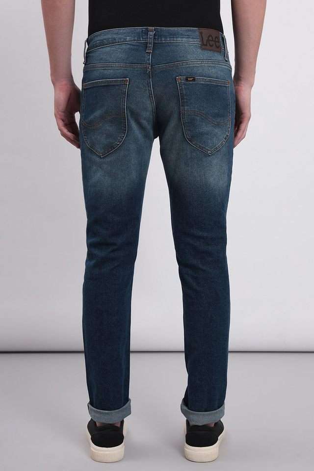 Light-Wash-Cotton-Blend-Tapered-Fit-Men-s-Jeans