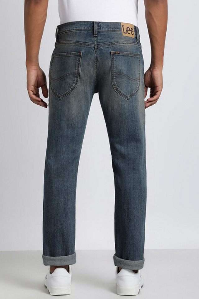 Light-Wash-Blended-Fabric-Tapered-Fit-Men-s-Jeans