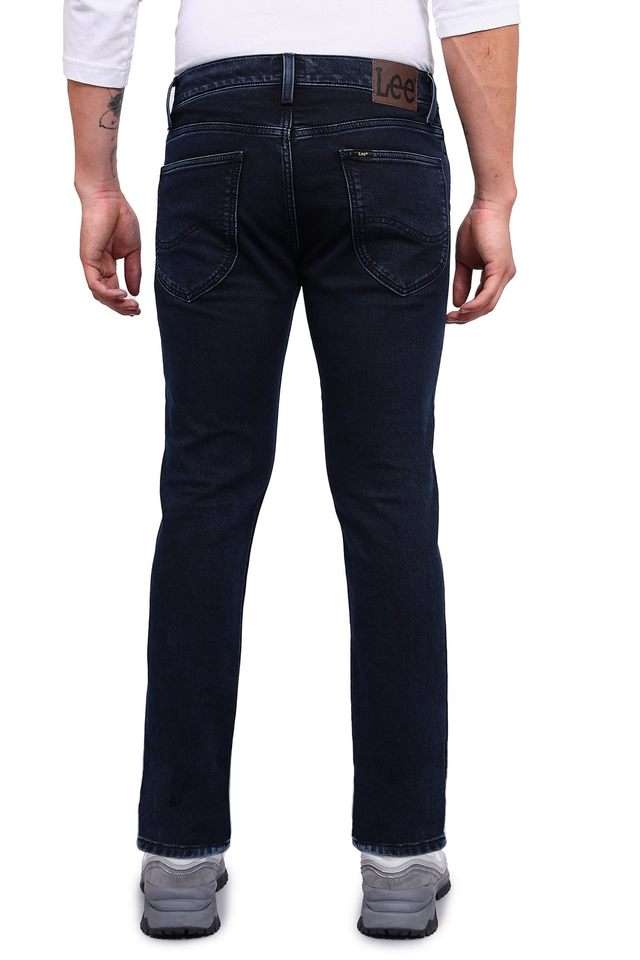 Light-Wash-Cotton-Blend-Tapered-Fit-Men-s-Jeans
