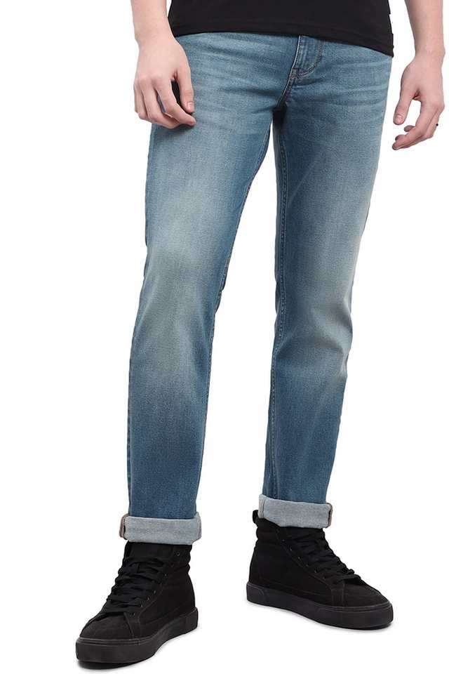 Light-Wash-Cotton-Tapered-Fit-Men-s-Jeans