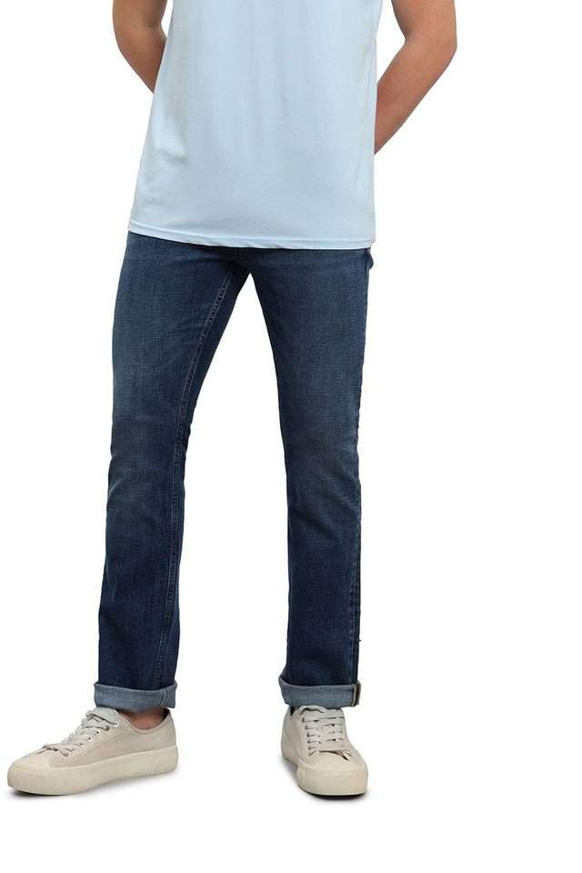 Light-Wash-Blended-Fabric-Regular-Fit-Men-s-Jeans