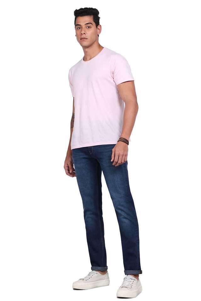Light-Wash-Cotton-Tapered-Fit-Men-s-Jeans