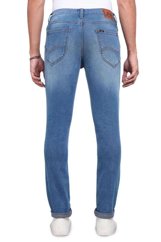 Light-Wash-Cotton-Skinny-Fit-Men-s-Jeans