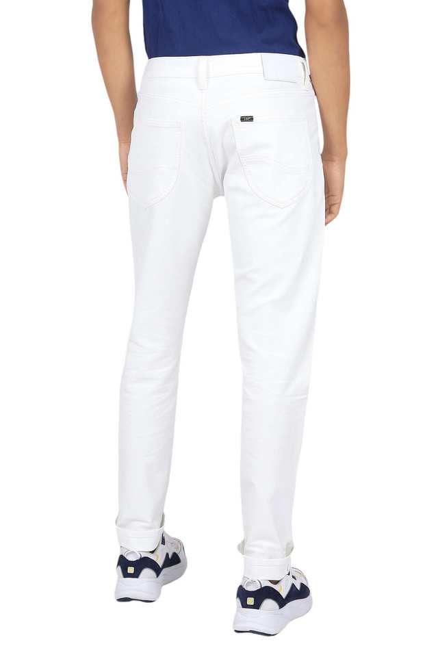 Light-Wash-Polyester-Tapered-Fit-Men-s-Jeans