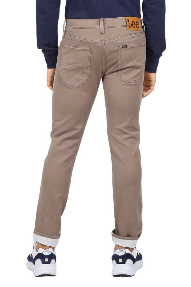 Light-Wash-Polyester-Tapered-Fit-Men-s-Jeans