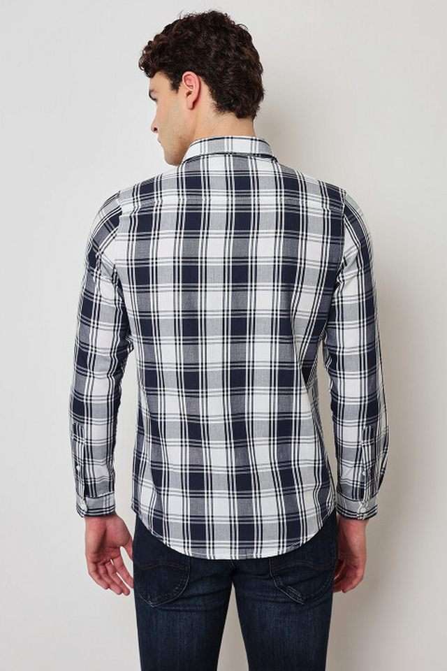 Checks-Cotton-Slim-Fit-Men-s-Casual-Wear-Shirt