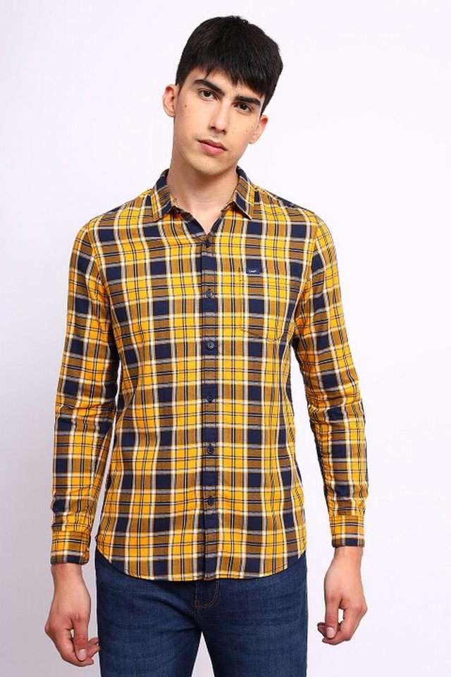Checks-Cotton-Slim-Fit-Men-s-Casual-Wear-Shirt