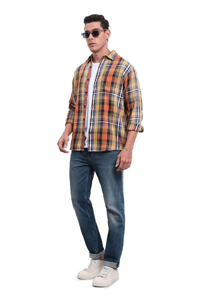 Checks-Cotton-Regular-Fit-Men-s-Casual-Shirt