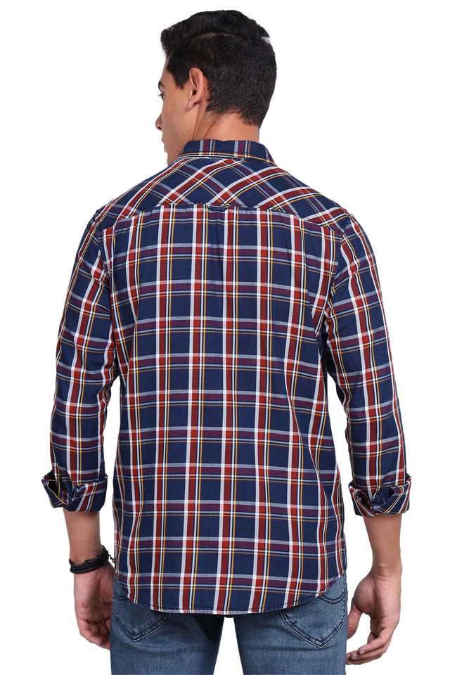 Checks-Cotton-Regular-Fit-Men-s-Casual-Shirt
