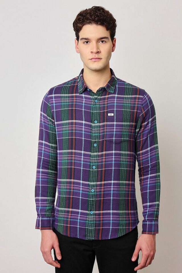 Checks-Cotton-Regular-Fit-Men-s-Casual-Wear-Shirt