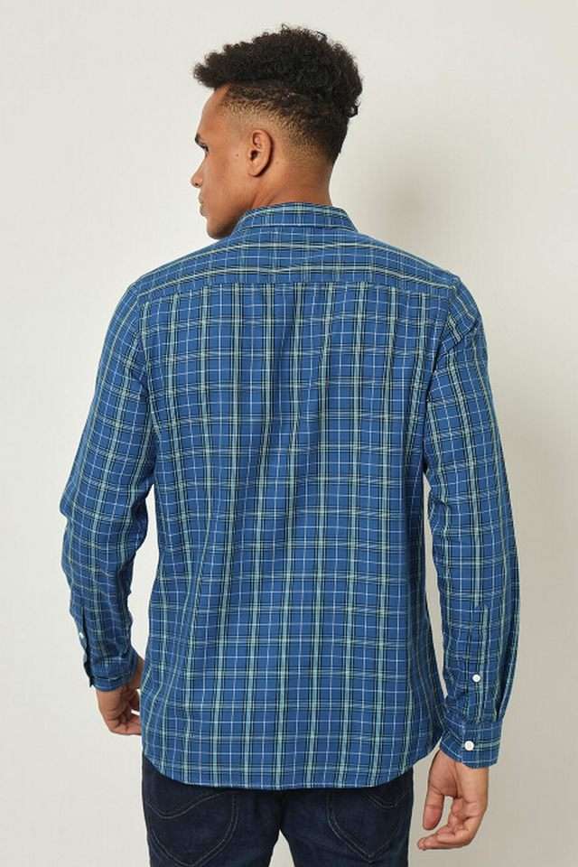 Checks-Cotton-Slim-Fit-Men-s-Casual-Wear-Shirt