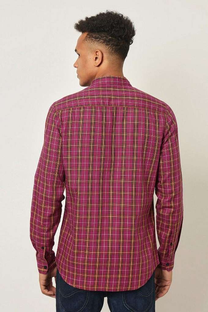 Checks-Cotton-Slim-Fit-Men-s-Casual-Wear-Shirt