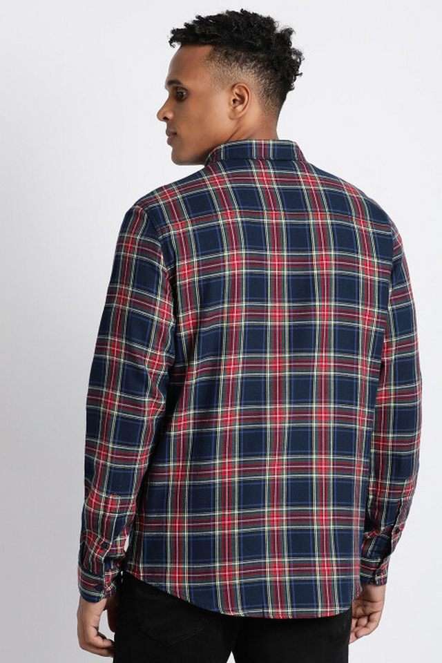 Checks-Cotton-Regular-Fit-Men-s-Casual-Wear-Shirt