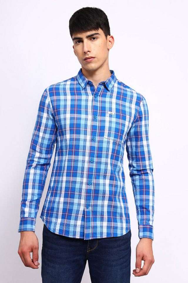 Checks-Cotton-Slim-Fit-Men-s-Casual-Wear-Shirt