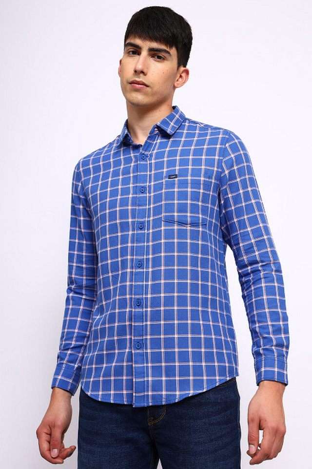 Checks-Cotton-Slim-Fit-Men-s-Casual-Wear-Shirt