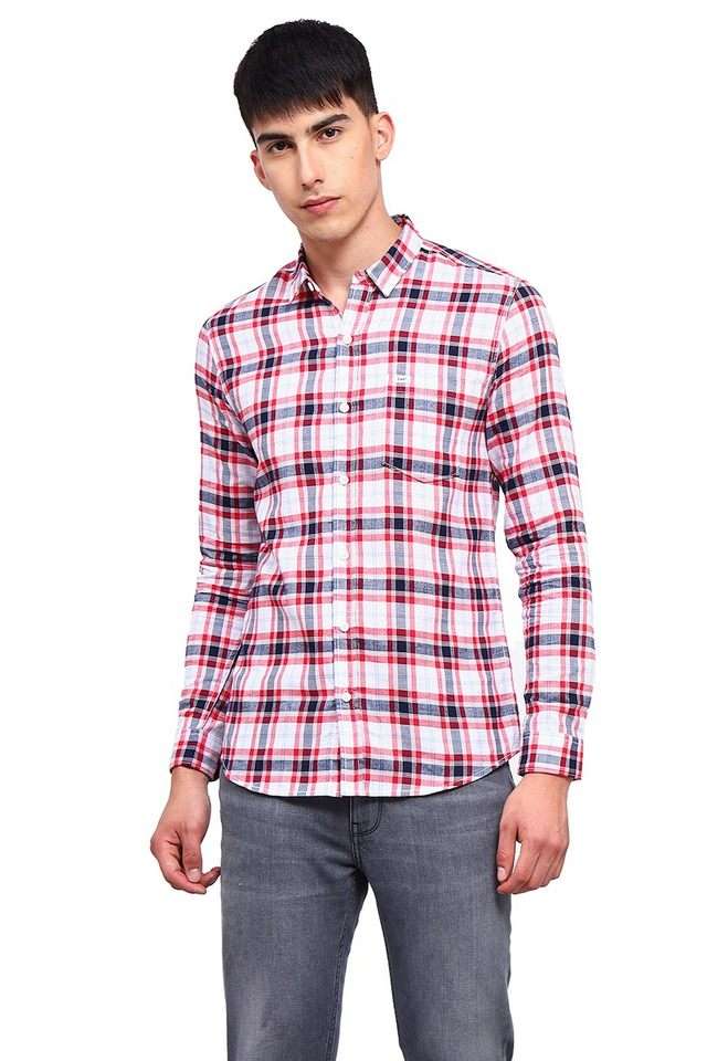 Checks-Cotton-Slim-Fit-Men-s-Casual-Wear-Shirt