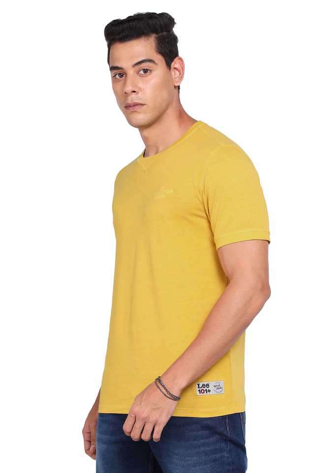 Solid-Cotton-Round-Neck-Men-s-T-Shirt