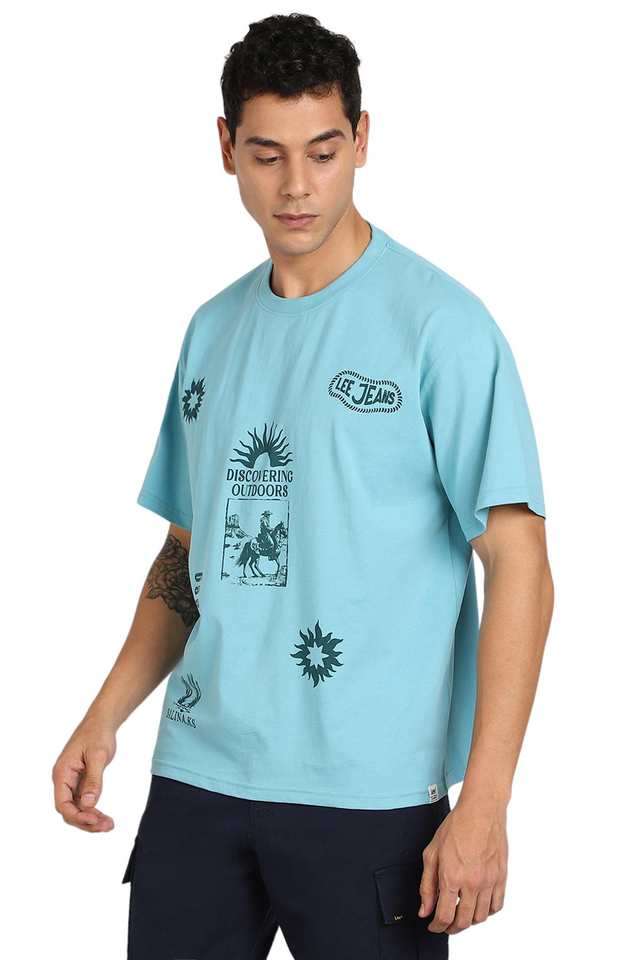 Printed-Cotton-Round-Neck-Men-s-T-Shirt