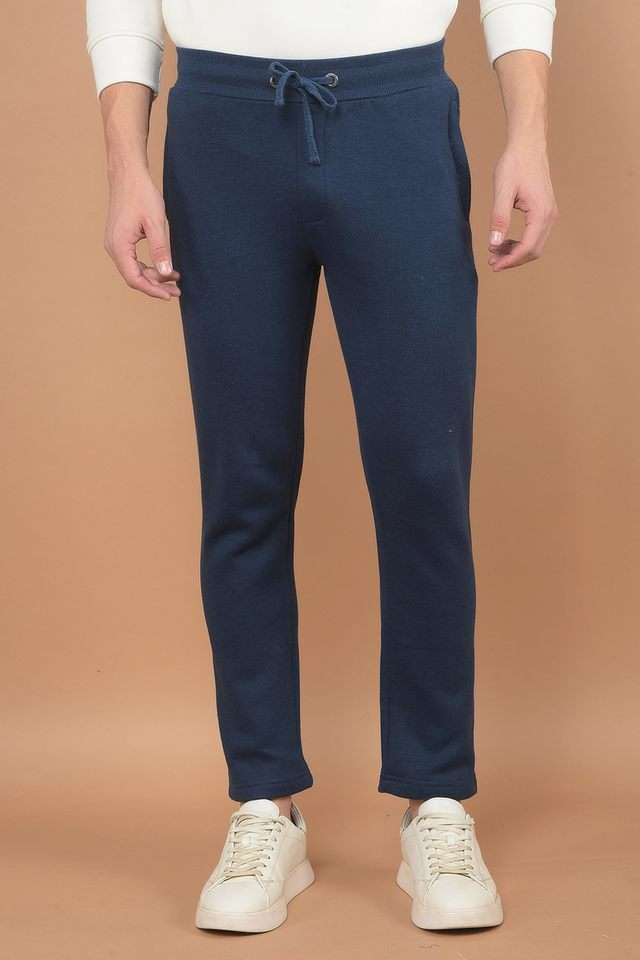 Solid-Cotton-Regular-Fit-Men-s-Casual-Trousers