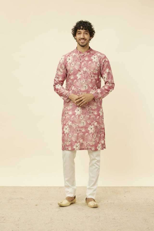 Printed-Viscose-Blend-Men-s-Casual-Wear-Kurta