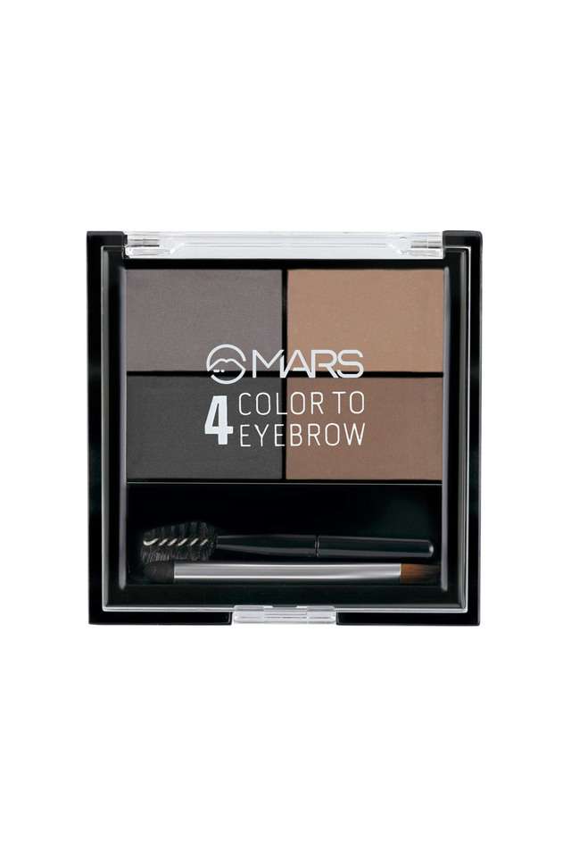 4-in-1-Eyebrow-Powder-Cake-with-Angled-Eyebrow-Brush-and-Spoolie---Black-&-Brown -8-gm