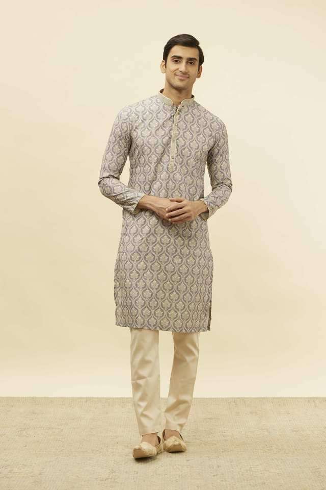 Embroidered-Full-Length-Cotton-Blend-Men-s-Kurta-Set