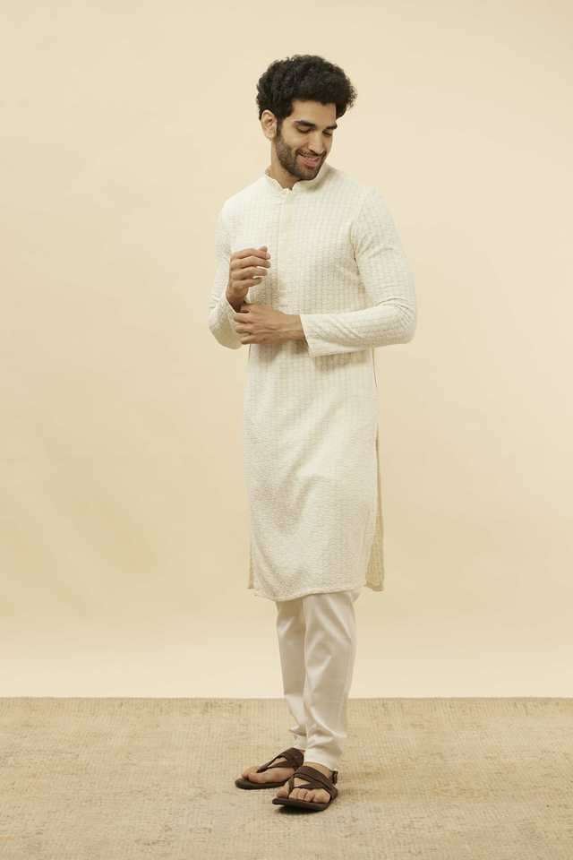 Embroidered-Full-Length-Viscose-Woven-Men-s-Kurta-Set