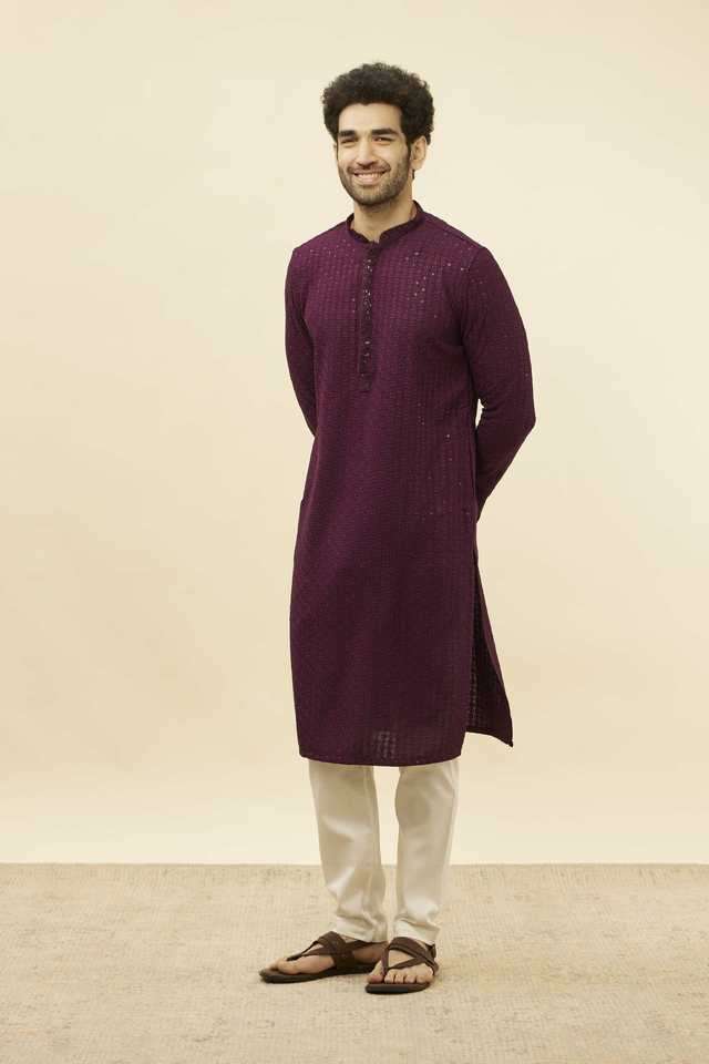 Embroidered-Full-Length-Viscose-Woven-Men-s-Kurta-Set