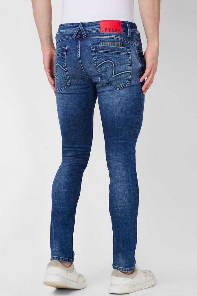 Light-Wash-Cotton-Skinny-Fit-Men-s-Jeans