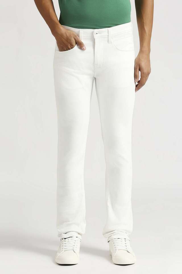 Light-Wash-Polyester-Tapered-Fit-Men-s-Jeans