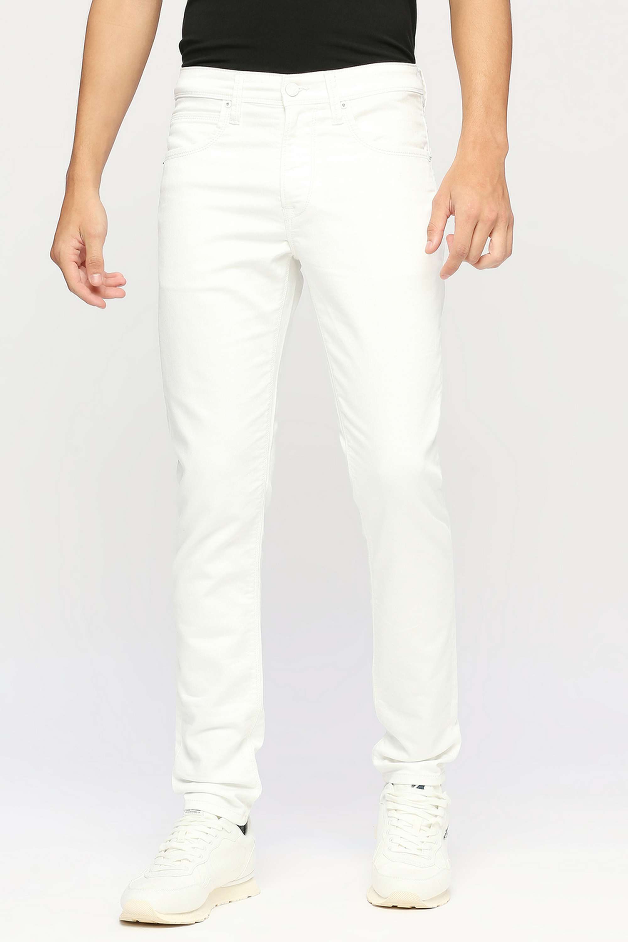 Light-Wash-Polyester-Slim-Fit-Men-Jeans