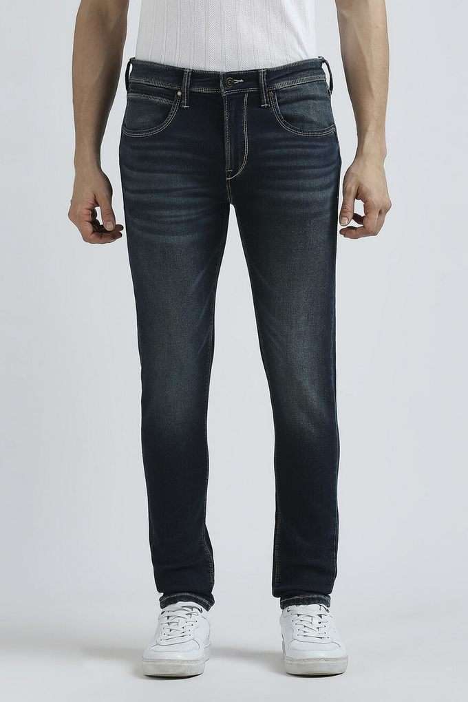 Light-Wash-Polyester-Slim-Fit-Men-Jeans