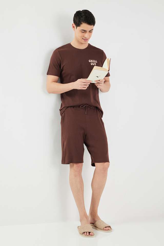Solid-Cotton-Regular-Fit-Men-s-Co-Ord-Set
