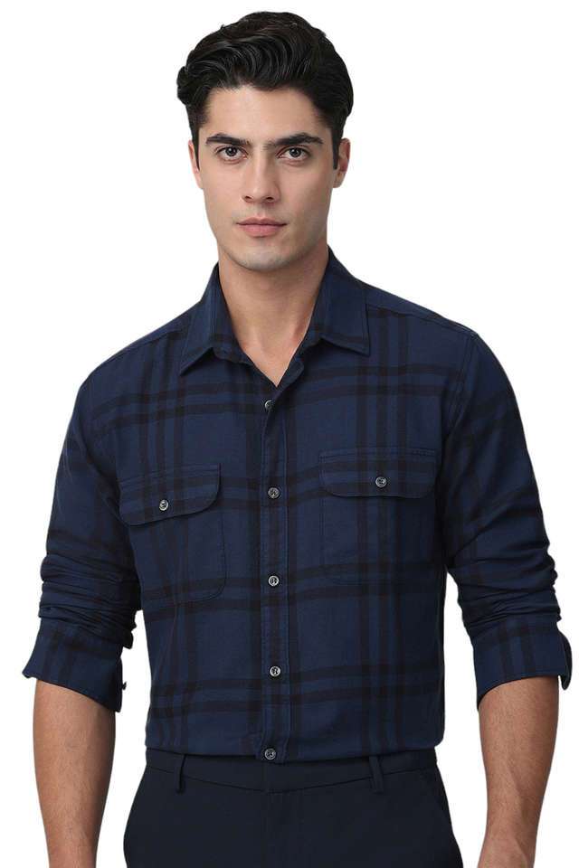 Checks-Cotton-Slim-Fit-Men-s-Casual-Wear-Shirt