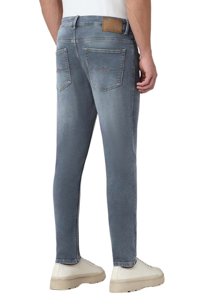 Buy Mufti Grey Light Wash Cotton Relaxed Fit Men's Jeans